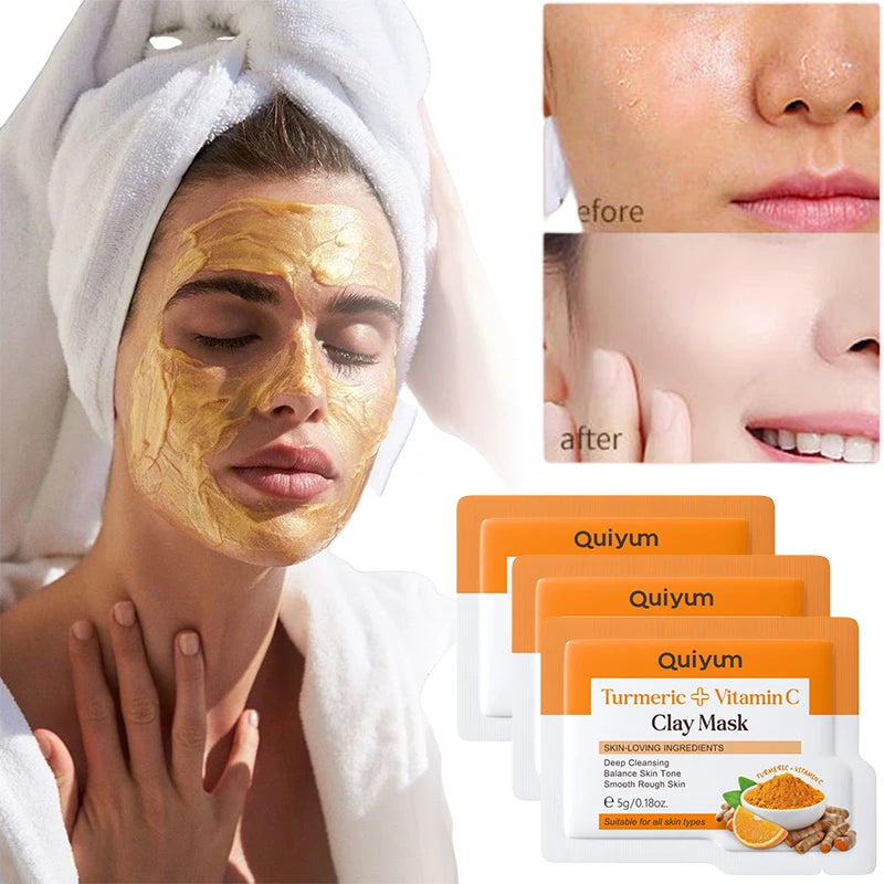 Mascarilla Facial de Vitamina C y Cúrcuma